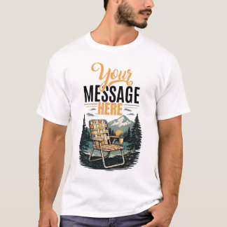 Vintage-Liegestuhl mit individuellem Text Sommer-G T-Shirt