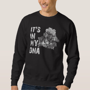 Vintage liegt in meiner DNA Belarus Umrisskarte Be Sweatshirt