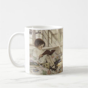 Vintage Lies ein Buch Kaffeetasse