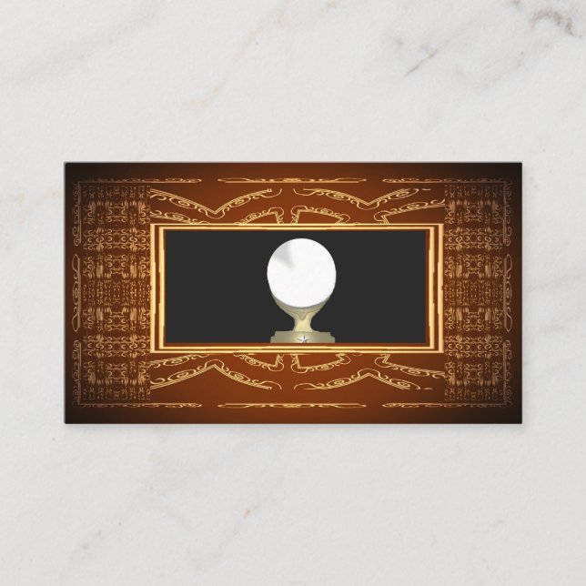 Vintage life coach, reiki, psychic, business card visitenkarte (Vorderseite)