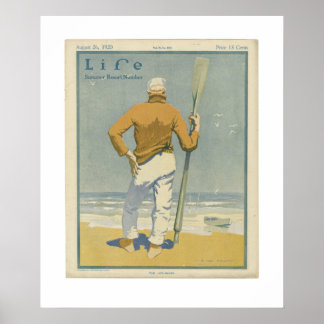 Vintage Life Magazine Cover Poster 1920
