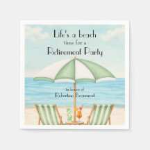 Vintage Life's a Beach Sessel Cocktail Ruhestand 