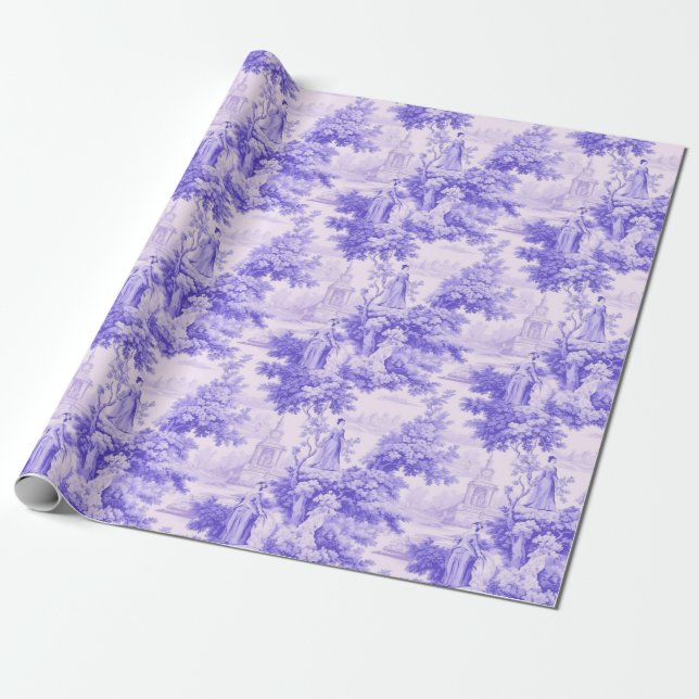 Vintage lila Freude Geschenkpapier (Ungerollt)