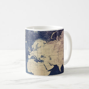 Vintage Lila Himmelsweltkarte (7) Kaffeetasse