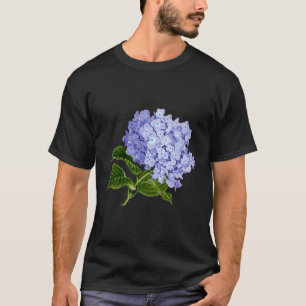 Vintage lila Hortensienblüten Retro-Gärtner Ar T-Shirt