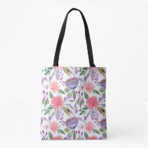 Vintage-Lila-Lavendel-Mädchenhaftes Rosa-Muster
