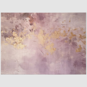 Vintage, lila und lila Grundierwand mit Goldfolie Seidenpapier