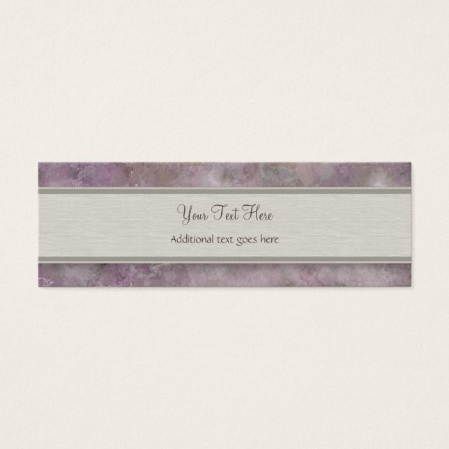 Vintage Lila Wisteria mit Monogramm (Vorderseite)