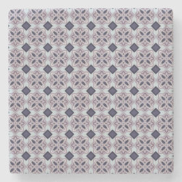 Vintage Lilac Ornate Tile Pattern Steinuntersetzer