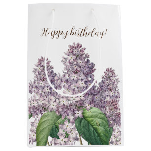Vintage Lilacke Blumenbeutel Mittlere Geschenktüte