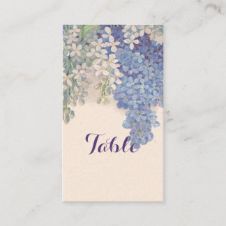 Vintage Lilacs-Tabellenkarte Platzkarte