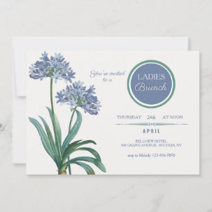 Vintage-Lilien-Brunch Einladung
