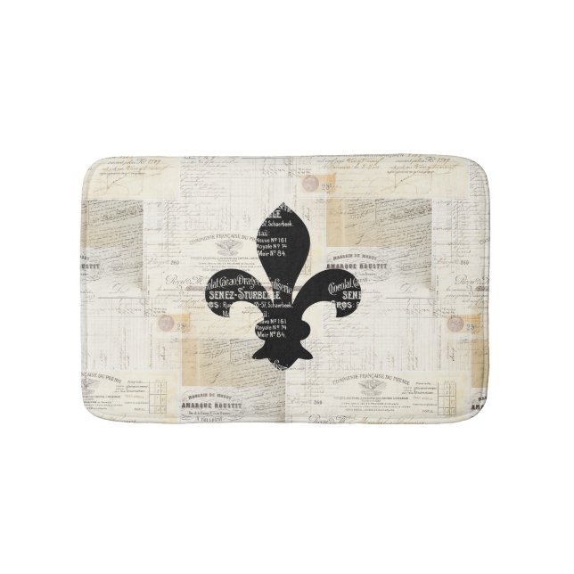 Vintage Lilien-französische Badematte (Vorderseite)