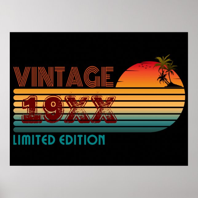 Vintage limitierte Auflage 19XX Poster (Vorne)