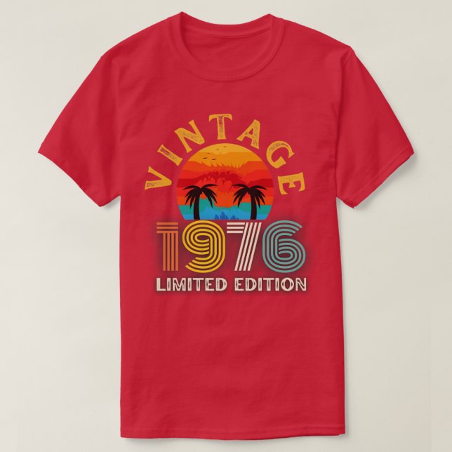 Vintage limitierte Auflage von 1976 T-Shirt (Design vorne)