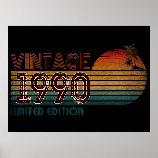 Vintage limitierte Auflage von 1990 Poster (Vorne)