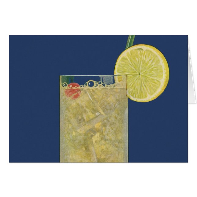 Vintage-Limonade oder Fruchtsoda, Getränke (Vorderseite (Horizontal))