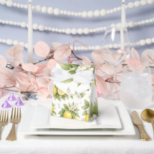 Vintage-Limonenblüten-Muster | Cottagecore-Zitrusf
