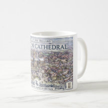 Vintage Lincoln Kathedrale England Reiseplakat