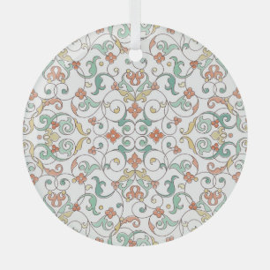 Vintage Linie Art Orientale Ornament Aus Glas