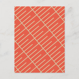 Vintage Linien Postkarte