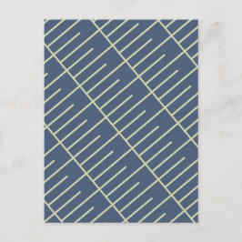 Vintage Linien Postkarte