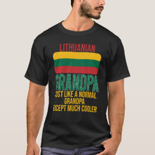Vintage Litauischer Opa Litauen-Flagge für den Vat T-Shirt