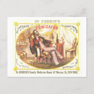 Vintage Lithographiewerbung: Health Fumigator Postkarte