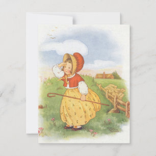 Vintage Little Bo Peep Mother Goose Kinderreim