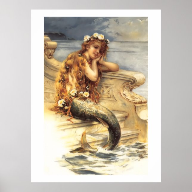 Vintage Little Mermaid Poster (Vorne)