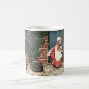 Vintage Little Miss Muffet Spinne Kinderreim Tasse