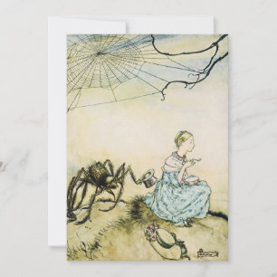 Vintage Little Miss Muffet von Arthur Rackham Einladung