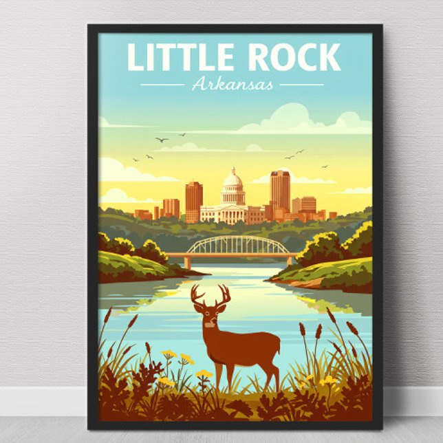 Vintage Little Rock Arkansas Poster (Von Creator hochgeladen)