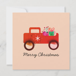 Vintage-LKW-Aquarell-Ornamente Geschenke Karte