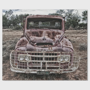 Vintage LKW Austin Geschenkpapier