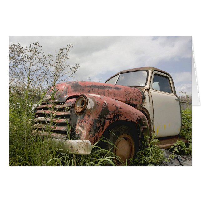 Vintage LKW-Karte (Vorderseite (Horizontal))