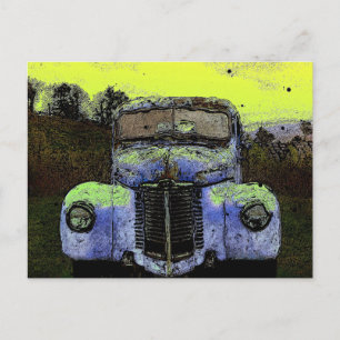 Vintage-LKW Postkarte