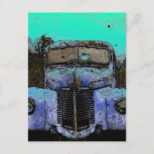 Vintage-LKW Postkarte