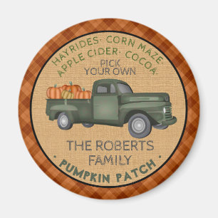 Vintage LKW-Pumpkin-Patchfarm Rustikaler Fall Kari Magnet
