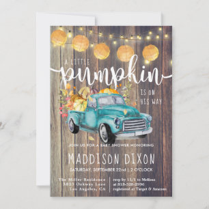 Vintage-LKW Rustikale Holzbarn Herbst-Babyparty