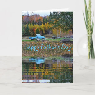 Vintage Lkw-Vatertagskarte Karte