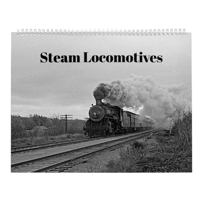 Vintage Locomotive Train Birthday khaki Travel Kalender (Titelbild)