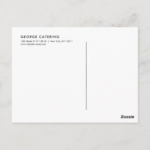 Vintage-Logo mit gekreuzter Gabel und Messer für C Postkarte