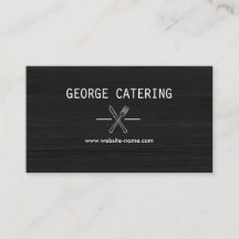 Vintage-Logo mit gekreuzter Gabel und Messer für C
