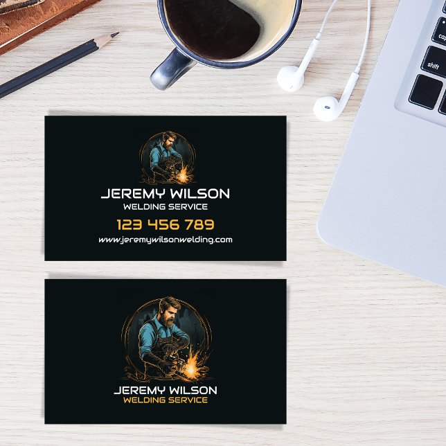Vintage Logos für Schweißarbeiten von Schweißmetal Visitenkarte (Von Creator hochgeladen)