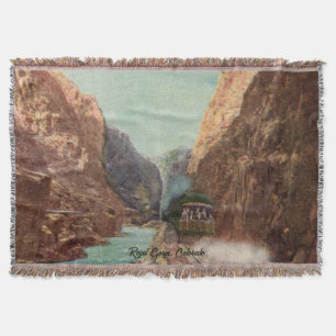 Vintage-Lokomotive in Royal Gorge Wurfdecke Decke