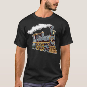 Vintage Lokomotive Modellbahn T-Shirt