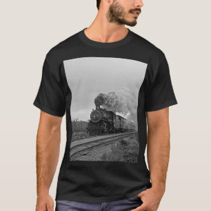 Vintage-Lokzug-Geburtstags-khaki-Reise T-Shirt