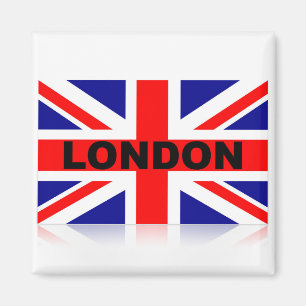 Vintage London Britische Flagge Magnet