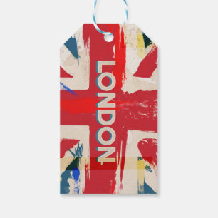 Vintage London Gewerkschaftsposter Geschenkanhänger